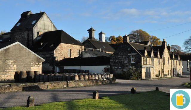 Production areas of Scottish whiskey