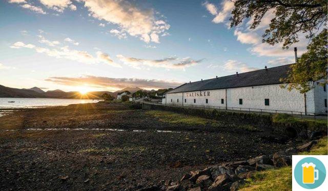 Production areas of Scottish whiskey